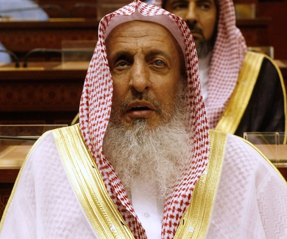 O grão-mufti da Arábia Saudita, Sheikh Abdulaziz Al al-Sheikh — Foto: Hassan Ammar/AP