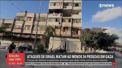 Ataques de Israel matam ao menos 34 pessoas em Gaza