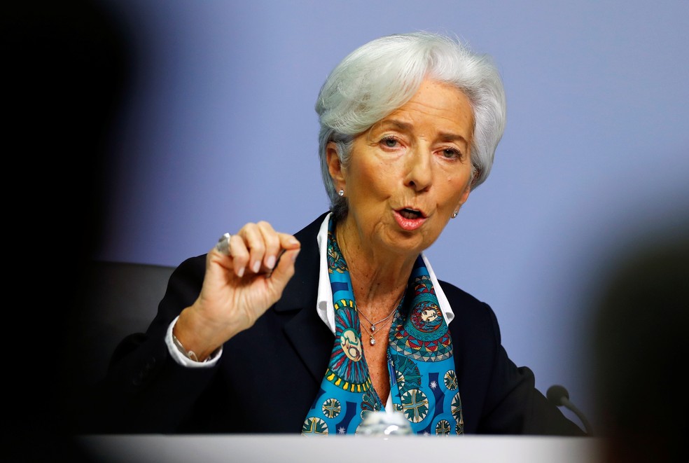 Christine Lagarde, presidente do Banco Central Europeu — Foto: Ralph Orlowski/Reuters