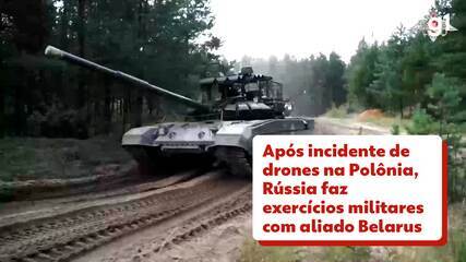 Após incidente de drones na Polônia, Rússia faz exercícios militares com aliado Belarus
