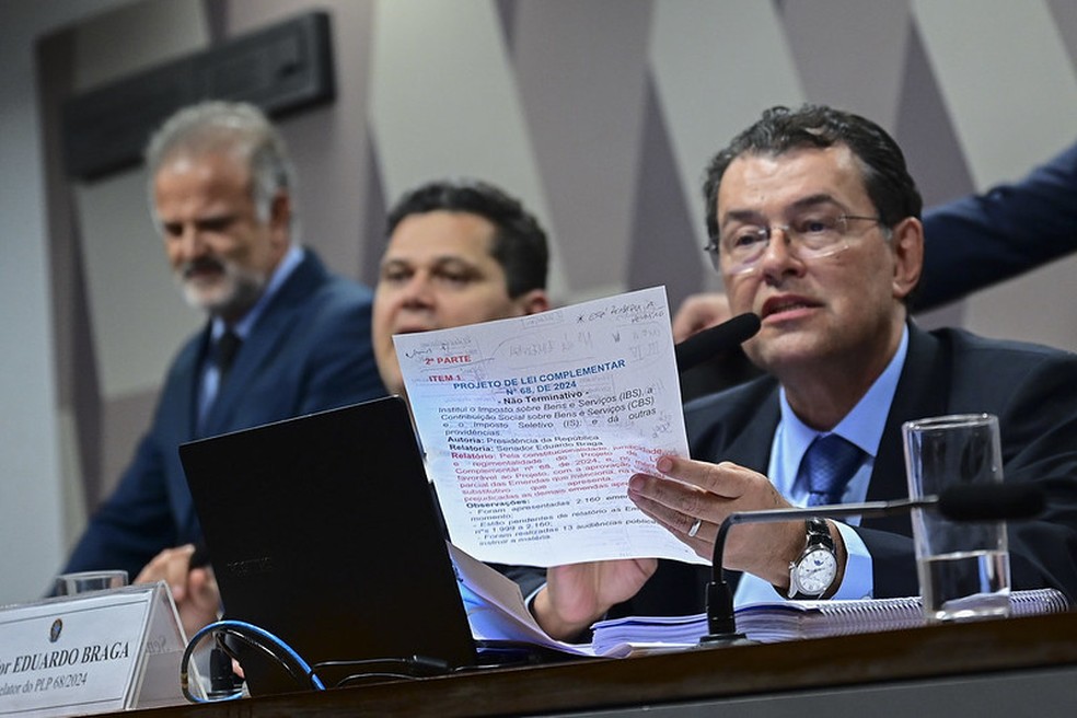 Senador Eduardo Braga (MDB-AM) — Foto: Andressa Anholete/Agência Senado
