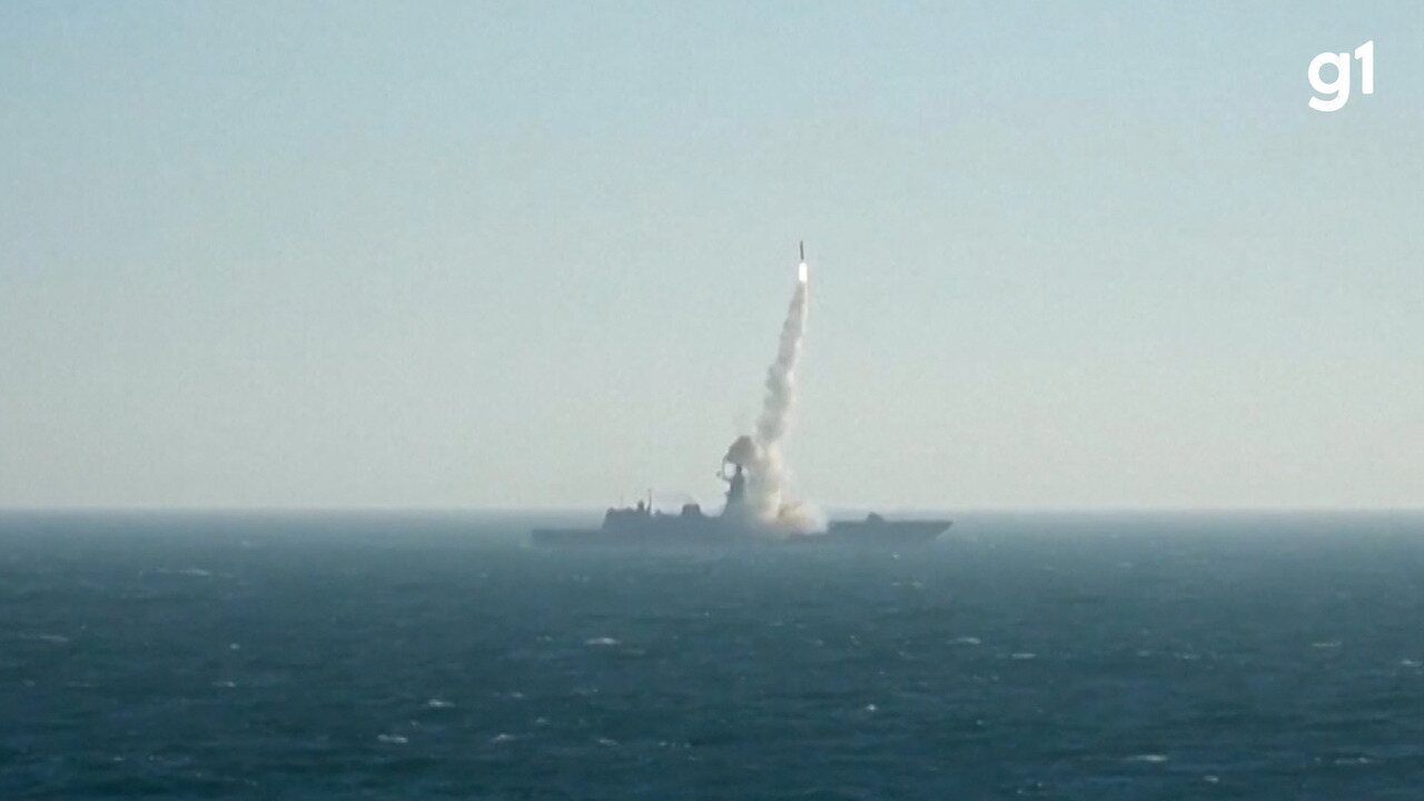 Rússia divulga vídeo de lançamento do míssil hipersônico Tsirkon no domingo (14) Rússia divulga vídeo de lançamento do míssil hipersônico Tsirkon no domingo (14)
