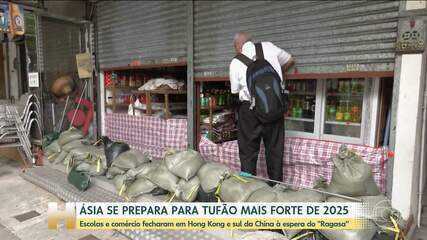 Ásia se prepara para chegada do tufão mais forte de 2025