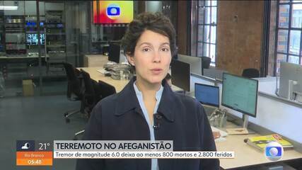 Terremoto de magnitude 6.0 atinge o Afeganistão