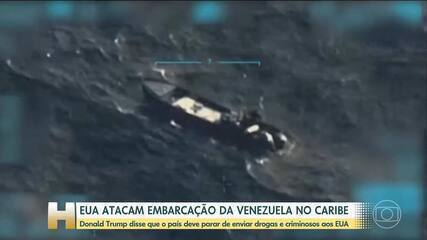 Trump diz que Venezuela precisa parar de enviar criminosos e drogas aos EUA Trump diz que Venezuela precisa parar de enviar criminosos e drogas aos EUA