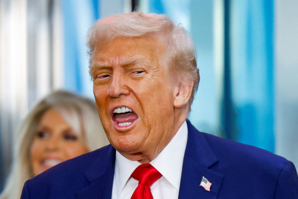 Trump chega à Assembleia na ONU em NY — Foto: Kylie Cooper/Reuters