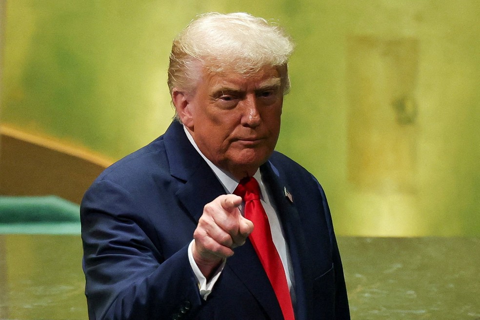 Trump na ONU — Foto: Reuters