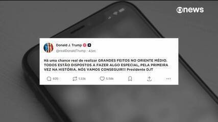 Trump: "Chance de realizar grandes feitos no Oriente Médio"