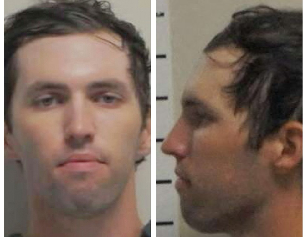 Montagem mostra Tyler Robinson, suspeito de assassinar o ativista conservador Charlie Kirk, apoiador de Donald Trump, em 12 de setembro de 2025. — Foto: Governo do Utah via AP e Reuters