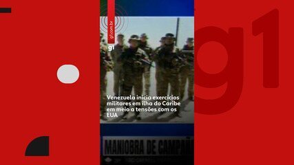 Venezuela inicia exercícios militares em ilha do Caribe em meio a tensões com os EUA