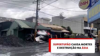 Supertufão causa mortes e destruição na Ásia