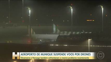 Aeroporto de Munique teve que suspender voos por causa de drones