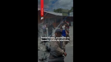 Daniel Noboa, presidente do Equador, é alvo de atentado