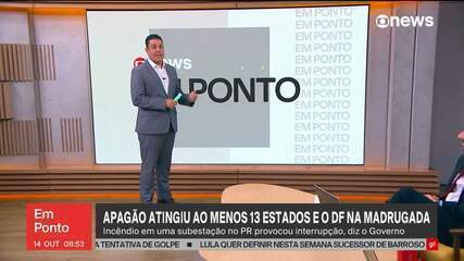 Apagão atingiu ao menos 17 estados e o DF na madrugada