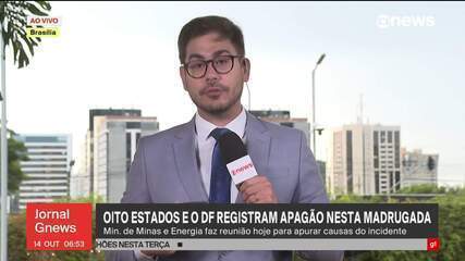 Oito estados e DF registram apagão nesta madrugada