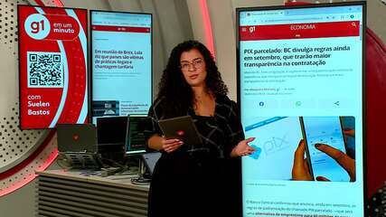 g1 em 1 Minuto: Banco Central divulga regras do PIX parcelado ainda em setembro