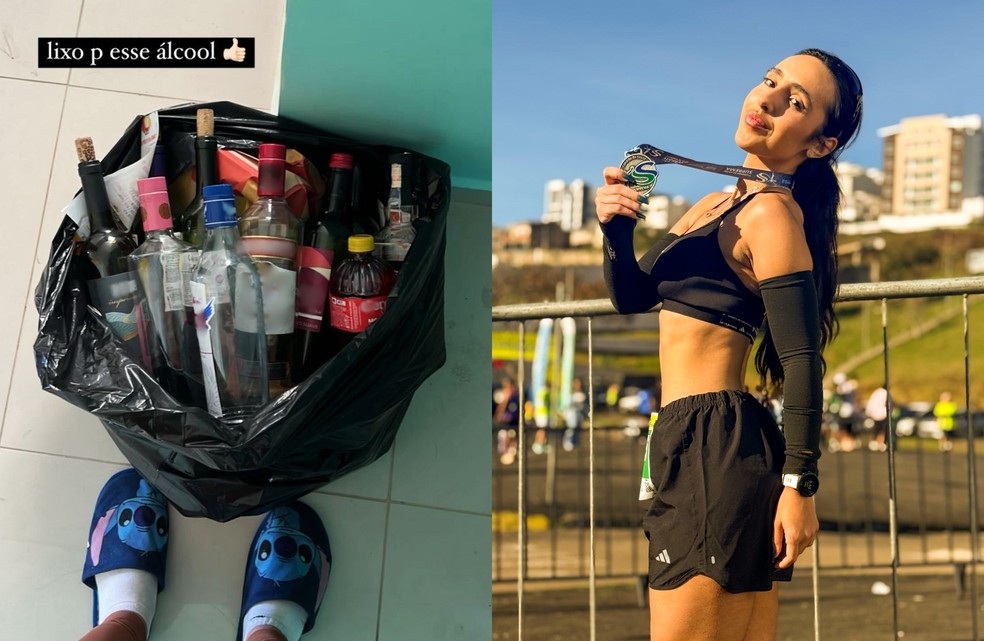 Há quase um ano, Gabrielle Ribeiro decidiu parar de consumir bebidas alcoólicas por conta da saúde — Foto: Gabrielle Ribeiro