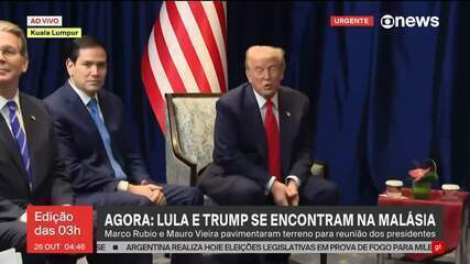 Veja na íntegra o encontro de Lula e Trump na Malásia