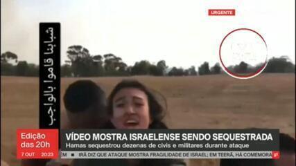 Vídeo mostra israelense sendo sequestrada