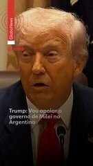 Trump: Vou apoiar o governo de Milei na Argentina