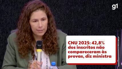 CNU 2025: 42,8% dos inscritos não compareceram às provas, diz ministra