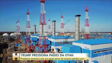 Donald Trump quer que países da Otan parem de comprar petróleo russo