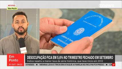 Desemprego fica estável em setembro e repete mínima histórica