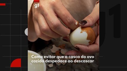 Cozinhar ovo com vinagre ajuda a descascar? g1 testou