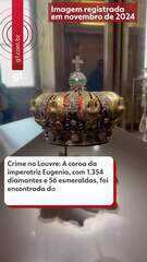 Coroa da imperatriz Eugenia, com 1.354 diamantes, foi encontrada perto do museu