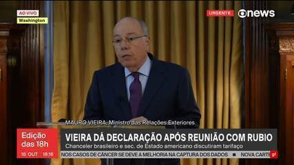 Mauro Vieira fala após encontro com Marco Rubio: Lula e Trump devem se reunir em breve