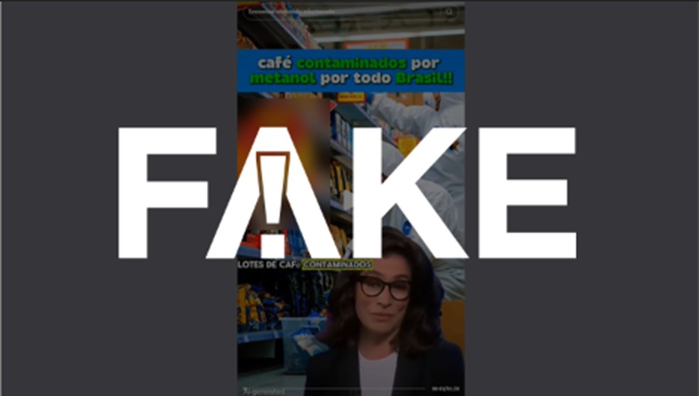 É #FAKE que foi detectado metanol em lotes de café — Foto: Reprodução