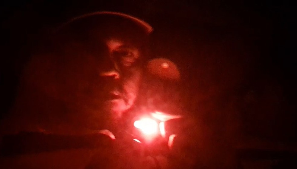 Miguel Viveiros gravou um último vídeo antes de sumir com a flotilha rumo a Gaza — Foto: Arquivo pessoal