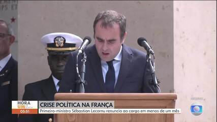 Primeiro-ministro da França, Sébastian Lecornu, renuncia ao cargo