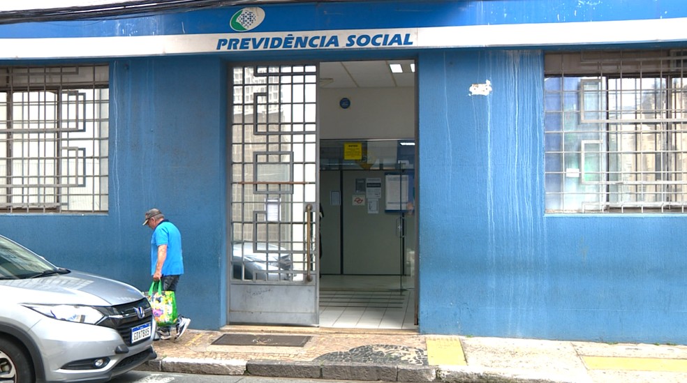 Agência do INSS Previdência Social em Campinas — Foto: Reprodução/EPTV