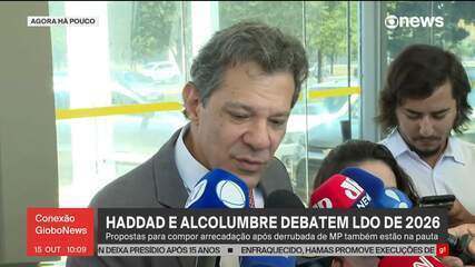 Haddad e Alcolumbre debatem Lei de Diretrizes Orçamentárias de 2026