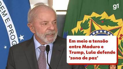 Em meio a tensão entre Maduro e Trump, Lula defende 'zona de paz'
