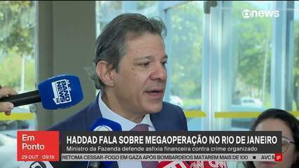Haddad critica governador do RJ e defende asfixia financeira contra crime organizado