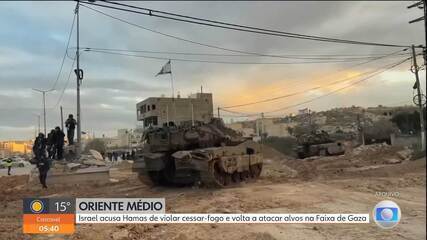 Israel volta a atacar alvos na Faixa de Gaza