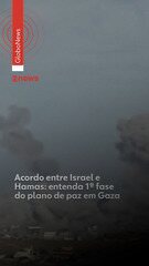 Israel e Hamas assinam acordo de paz para primeira fase de cessar-fogo na Faixa de Gaza