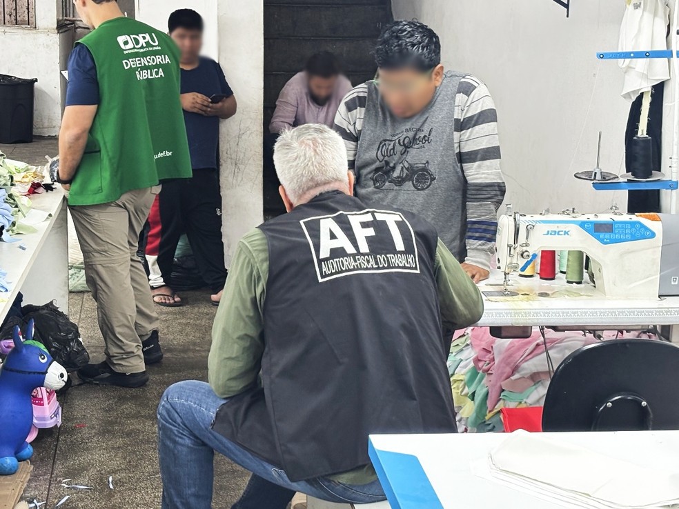 Jornada diária começava às 7h da manhã e se estendia até 21h30, afirmaram trabalhadores — Foto: Secretaria de Inspeção do Trabalho (SIT) do Ministério do Trabalho e Emprego (MTE)