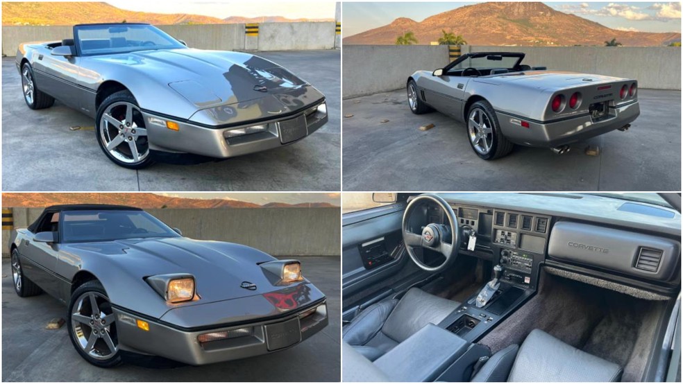 Chevrolet Corvette C4 de 1986, modelo idêntico ao de Michael Jordan — Foto: divulgação/Picelli Leilões
