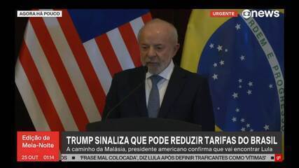 Trump confirma que vai se encontrar com Lula na Malásia