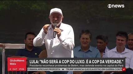 Lula: 'Não será a COP do Luxo. É a COP da verdade'
