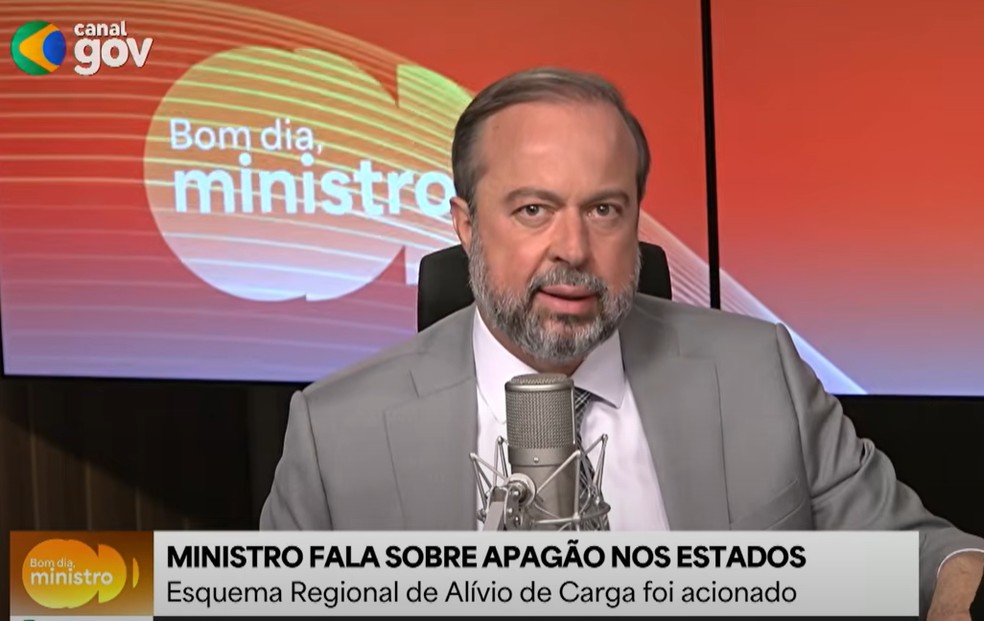 Ministro de Minas e Energia em entrevista ao Bom Dia Ministro — Foto: Reprodução