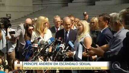 Mulher processa príncipe Andrew por assédio sexual de menor de idade