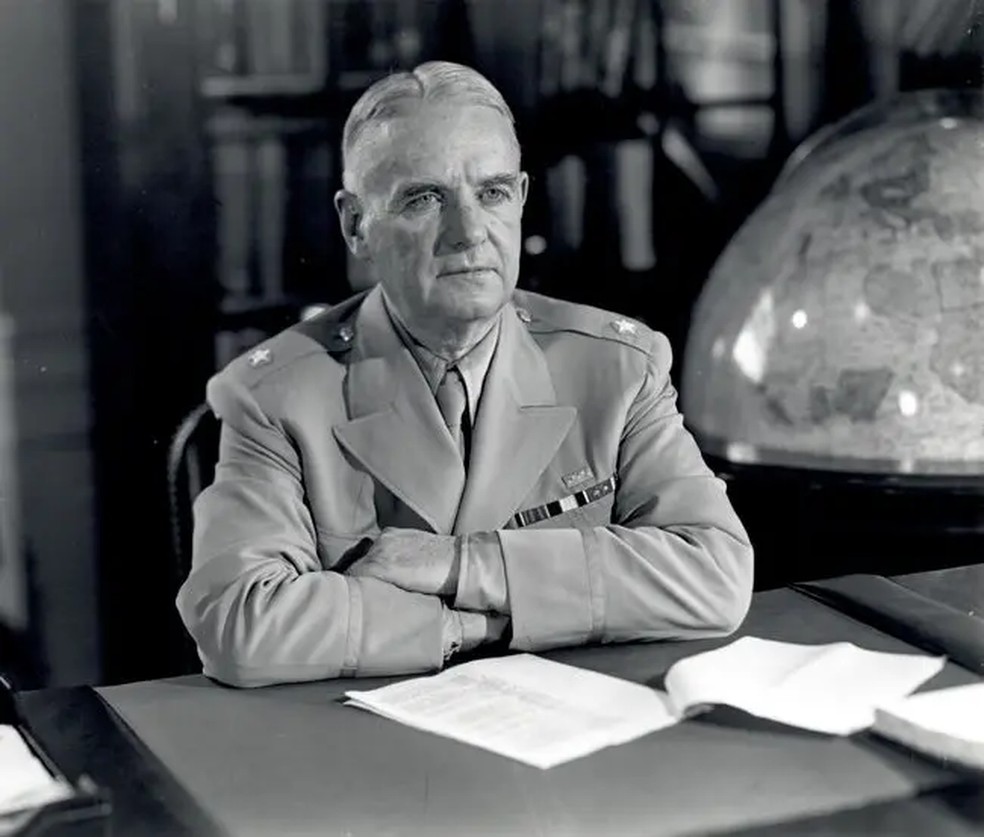 William Donovan liderava departamento de inteligência dos Estados Unidos. — Foto: National Archives via BBC