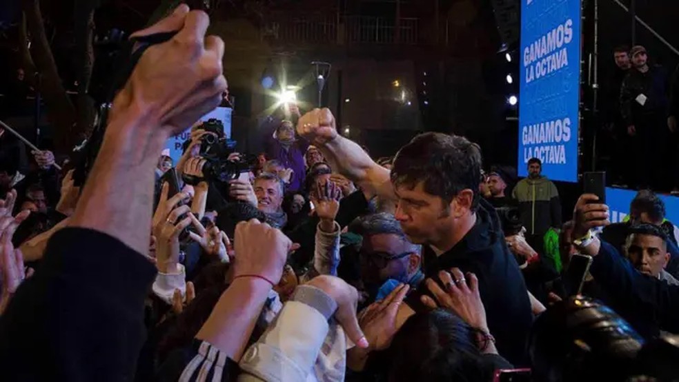 O governador de Buenos Aires, Axel Kicillof, é um dos principais nomes da oposição peronista. — Foto: Getty Images via BBC