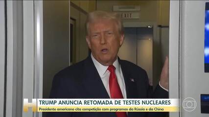 Trump ordena a volta dos testes nucleares