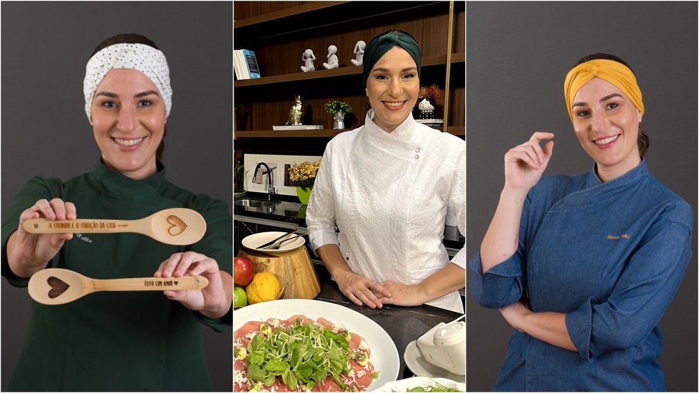 A Personal Chef Bianca Folla largou o direito para viver da gastronomia e hoje fatura até R$ 50 mil mensais. — Foto: Arquivo Pessoal/Reprodução Redes Sociais