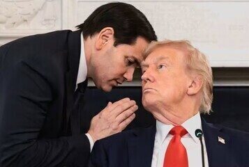 Rubio escreveu bilhete para Trump falando do acordo de paz entre Israel e Gaza